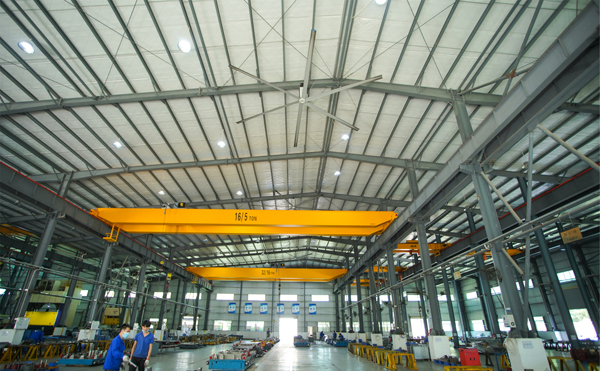 仓库深圳大型吊扇如何轻松解决高温闷热问题？的图片